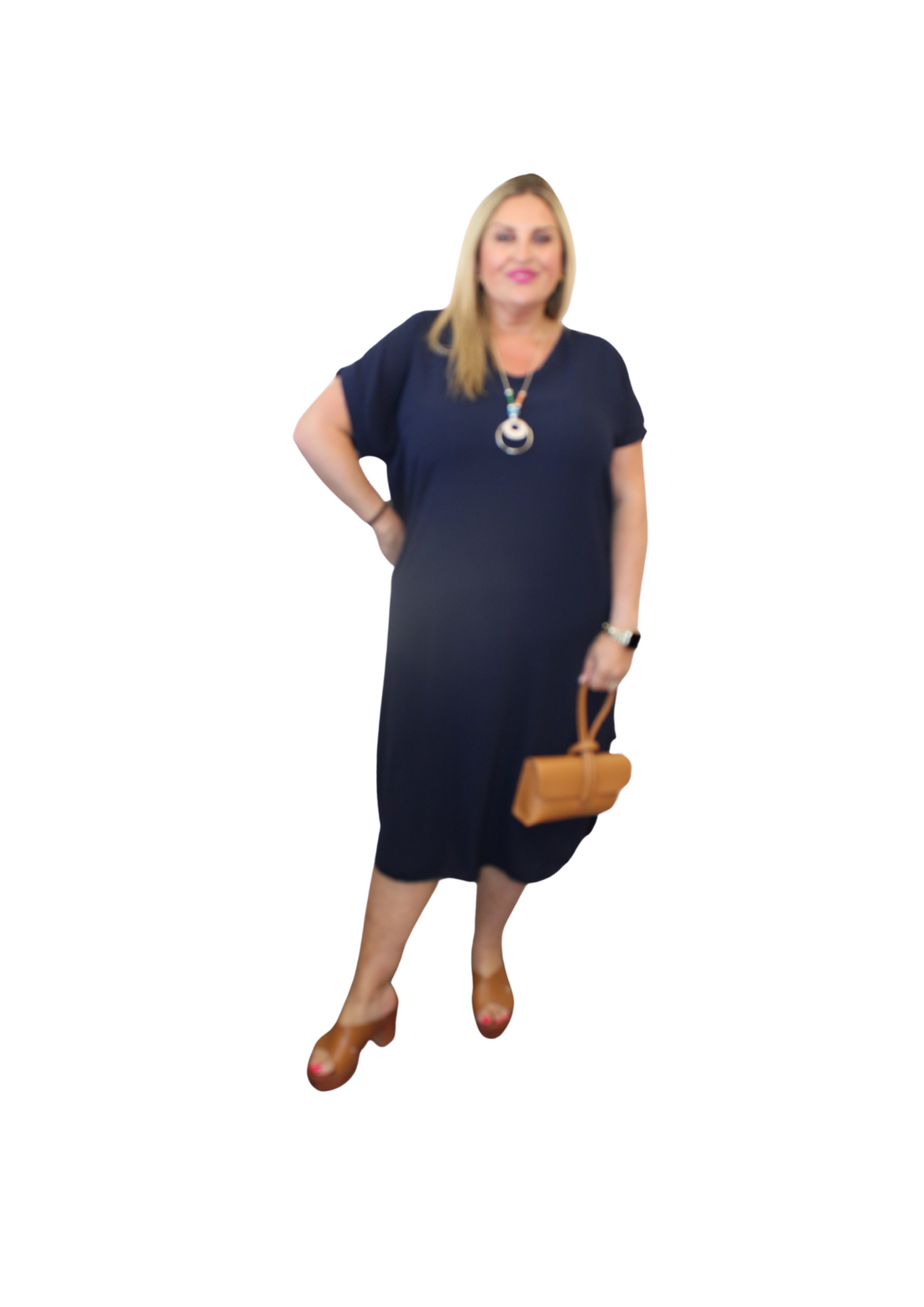 Slit Side Simple Dress