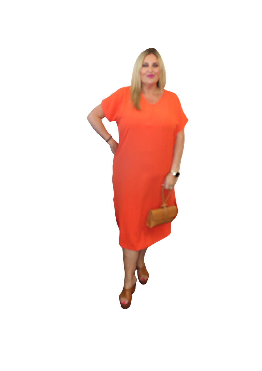 Slit Side Simple Dress