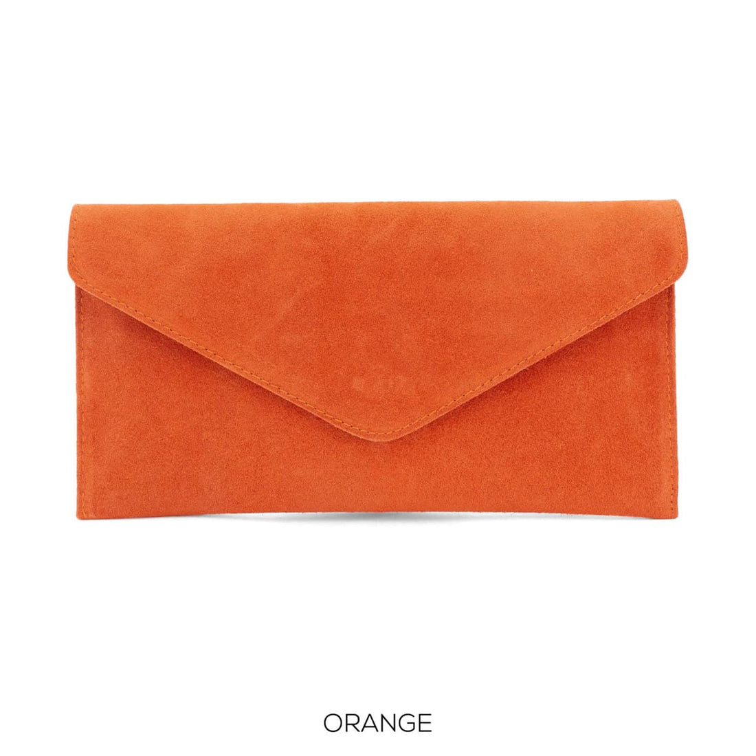 Envelope Clutch Suede Leather
