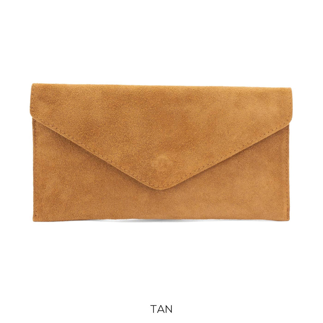 Envelope Clutch Suede Leather