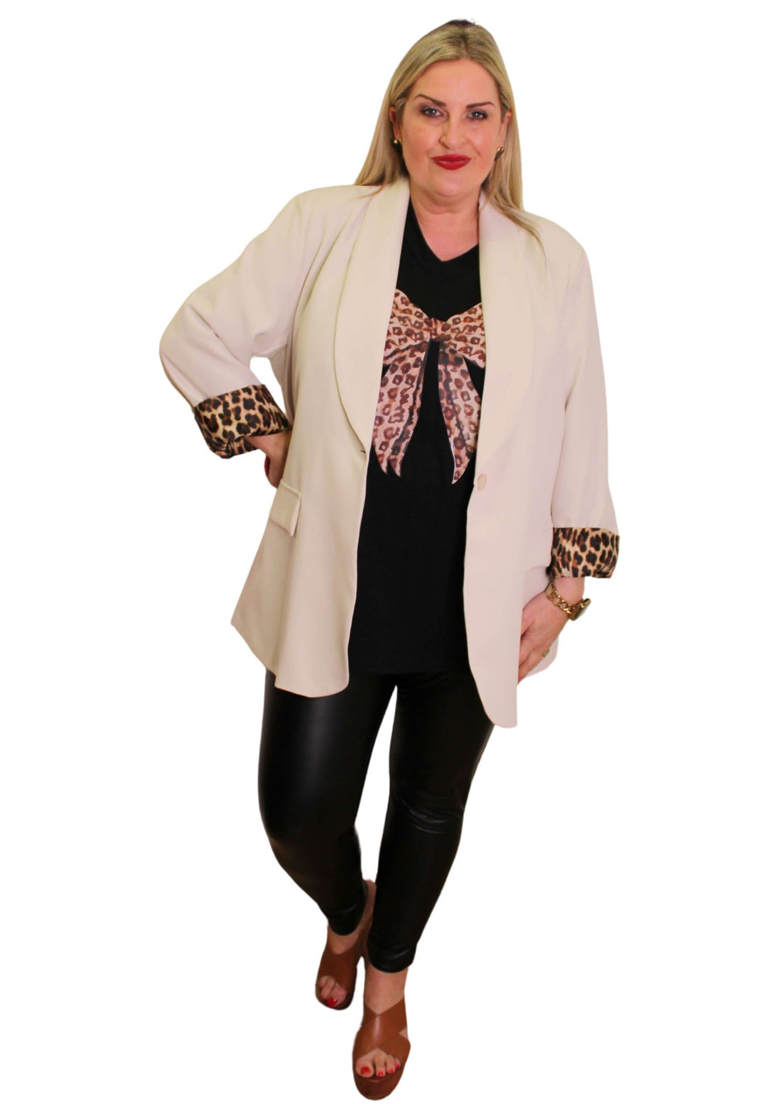 Leopard Lined Blazer