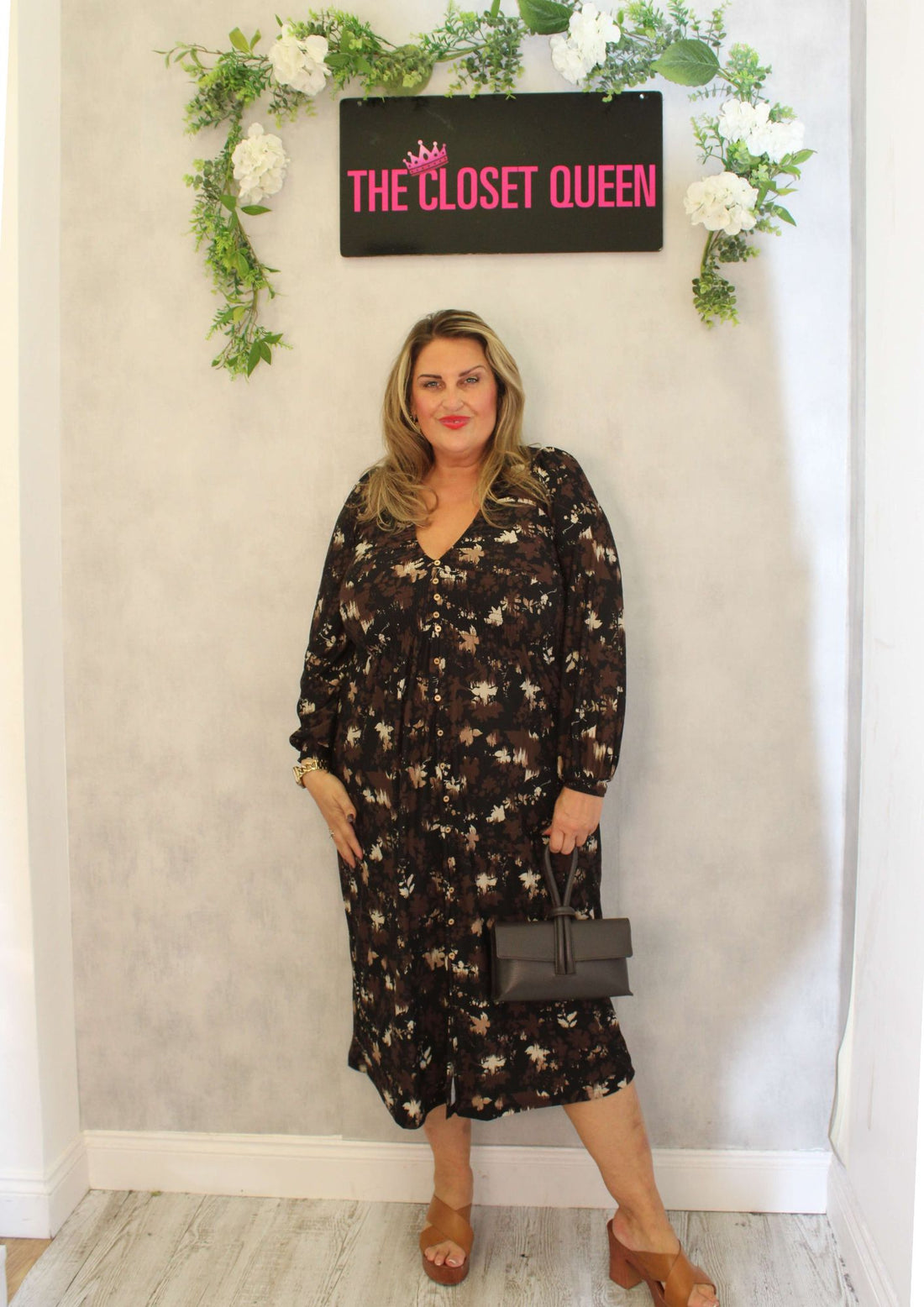 Bailey Dress Button Up Autumn Leaf