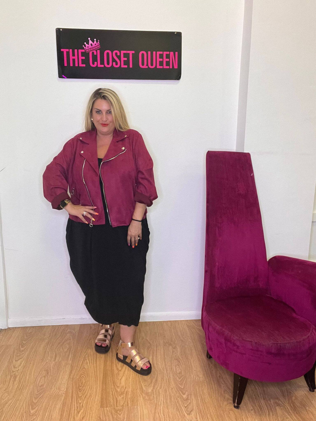 Suedette Biker Jacket