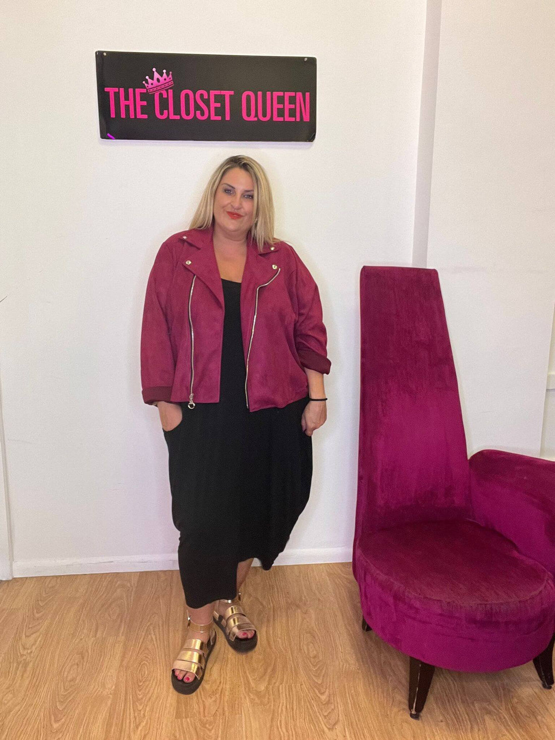 Suedette Biker Jacket
