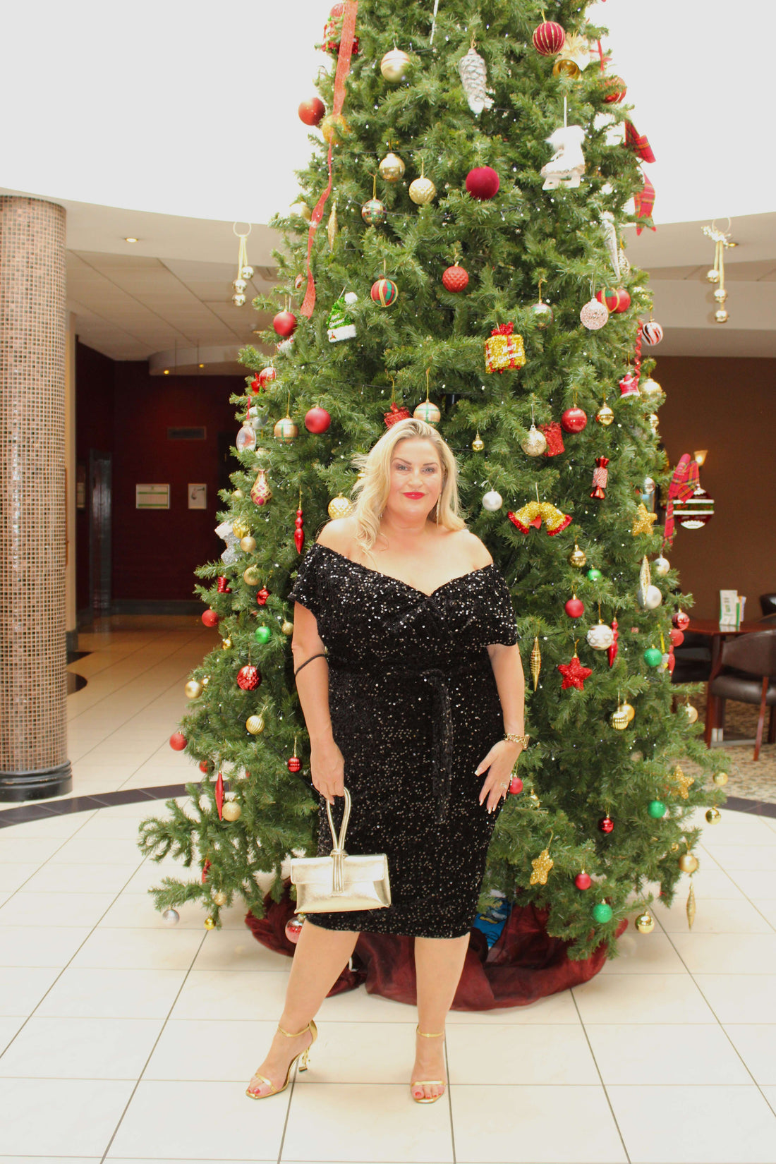 boo velvet sequin dress black plus size