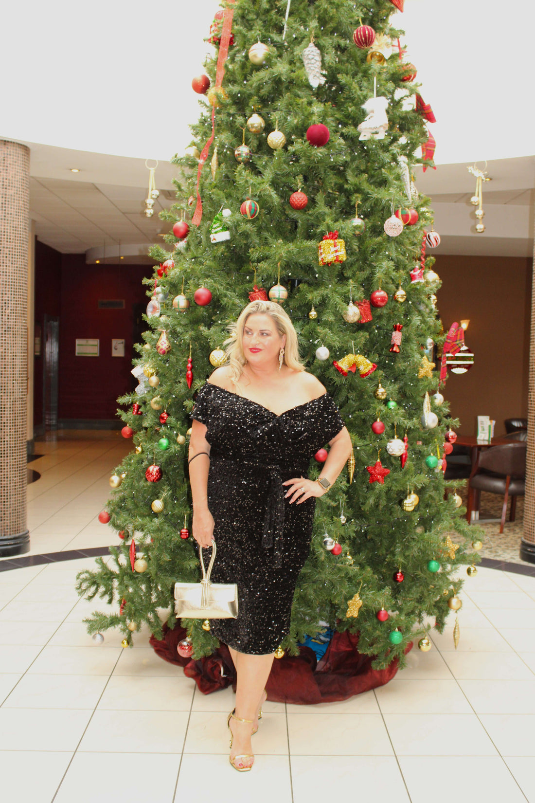 boo velvet sequin dress black plus size off shoulder
