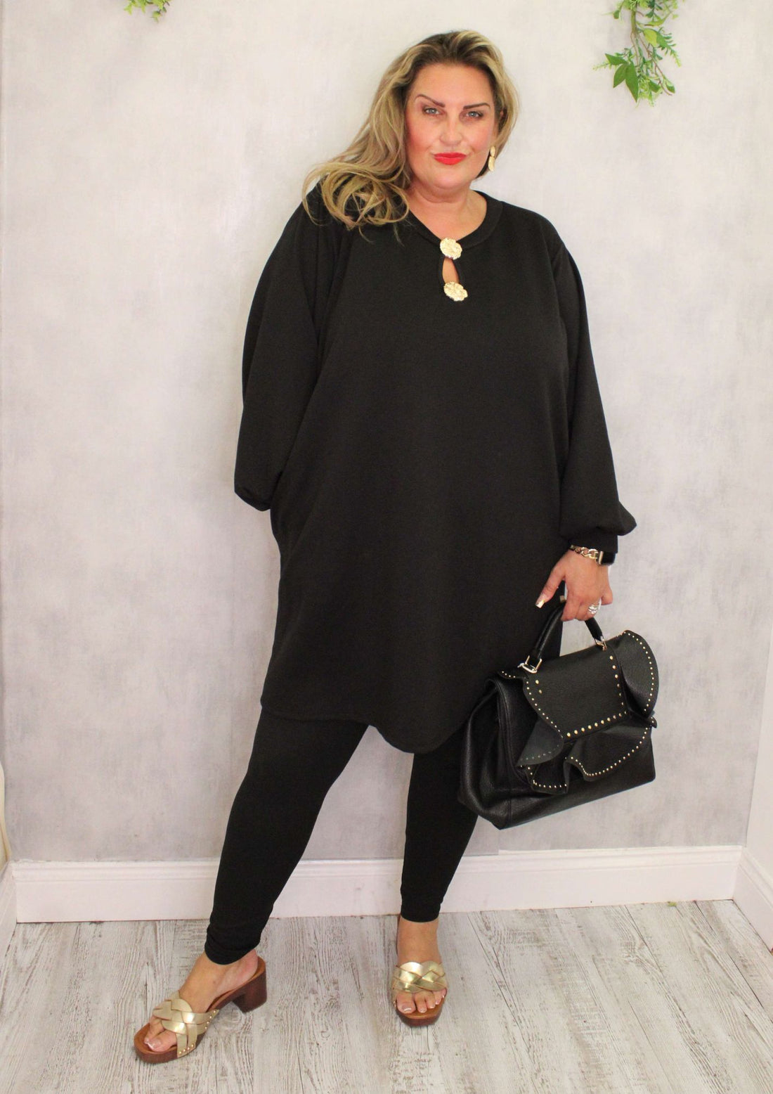 Bounce Balloon Sleeve Dress