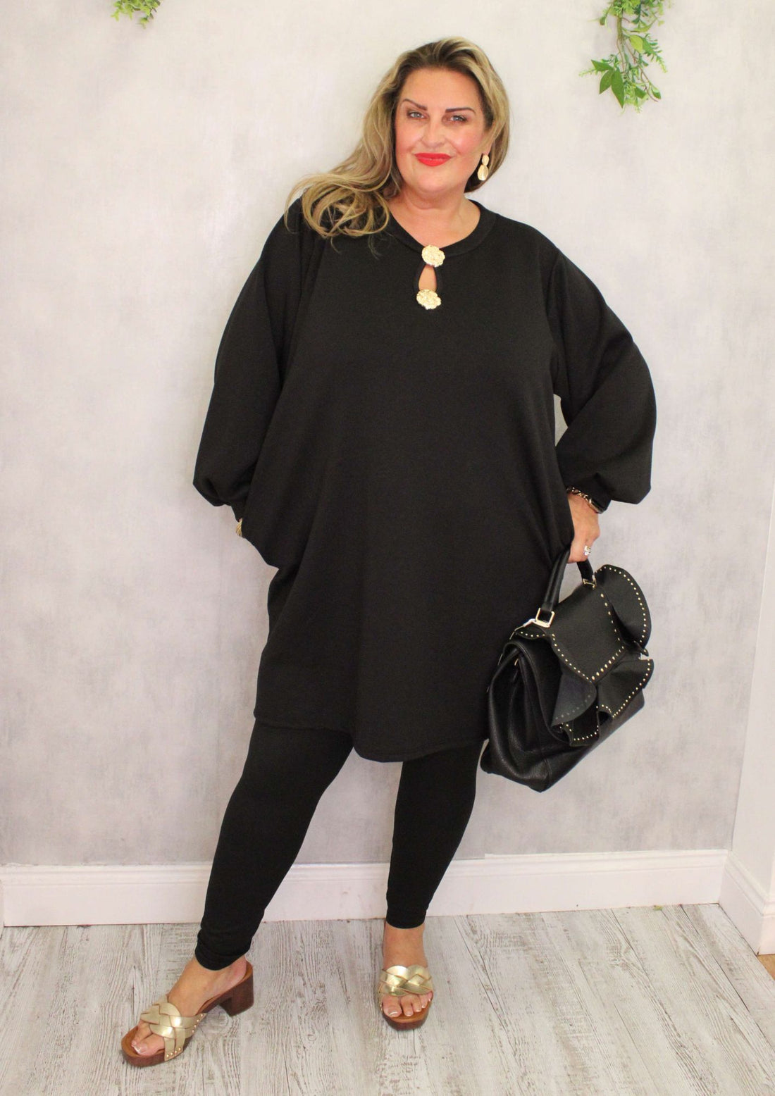 Bounce Balloon Sleeve Dress