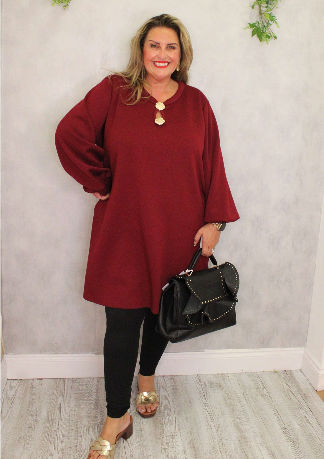 Bounce Balloon Sleeve Dress