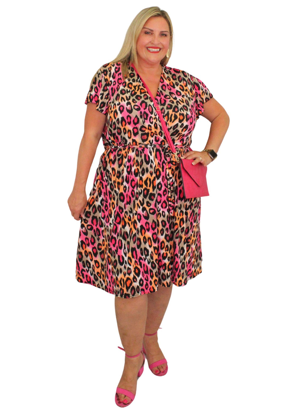 Capri Dress Bright Animal