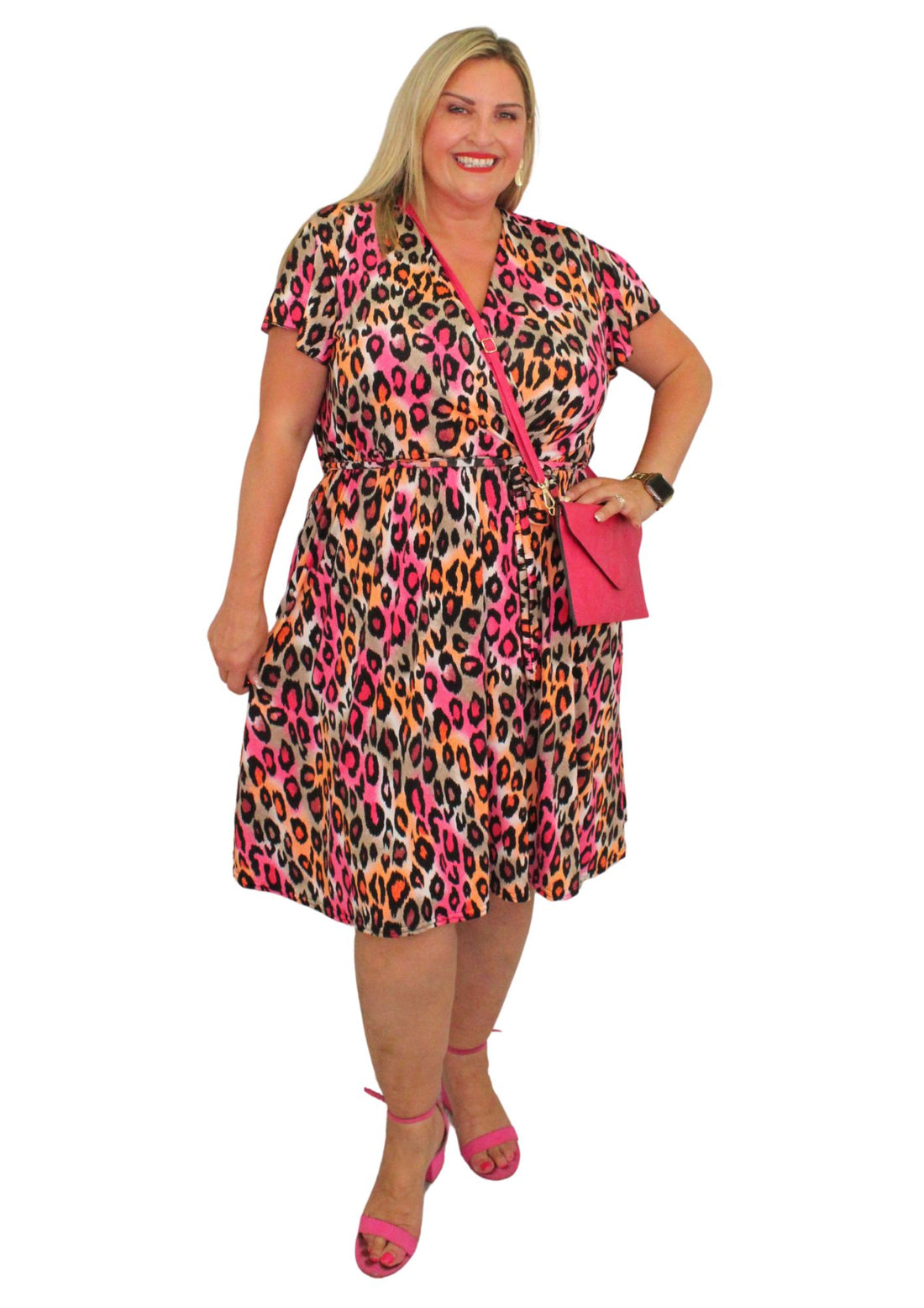 Capri Dress Bright Animal