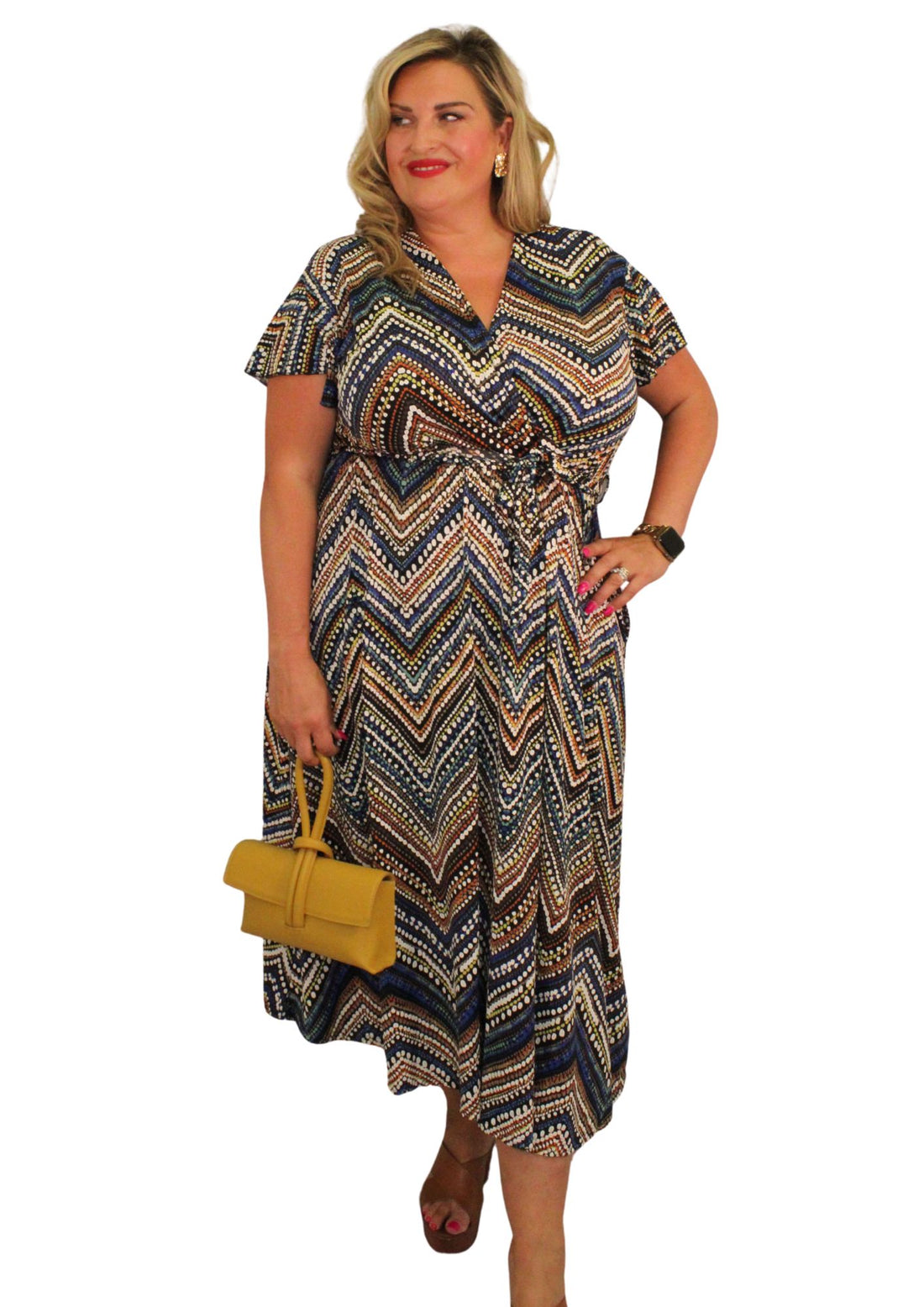 Capri Dress Chevdot Print
