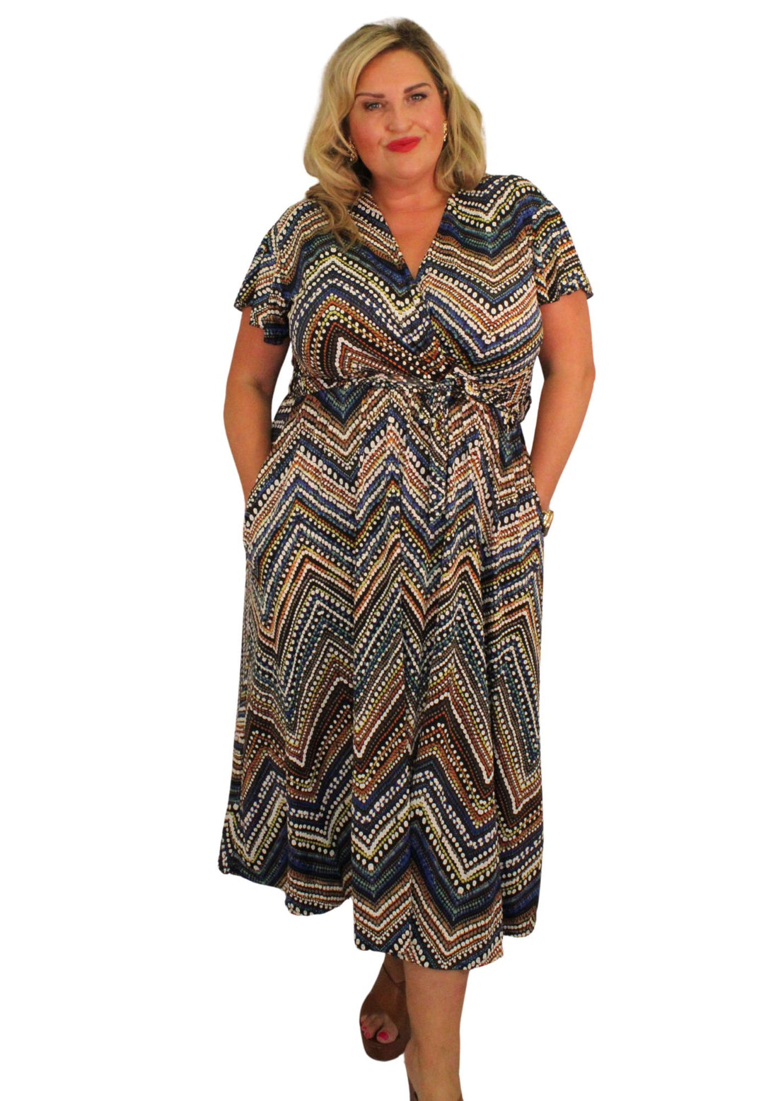 Capri Dress Chevdot Print