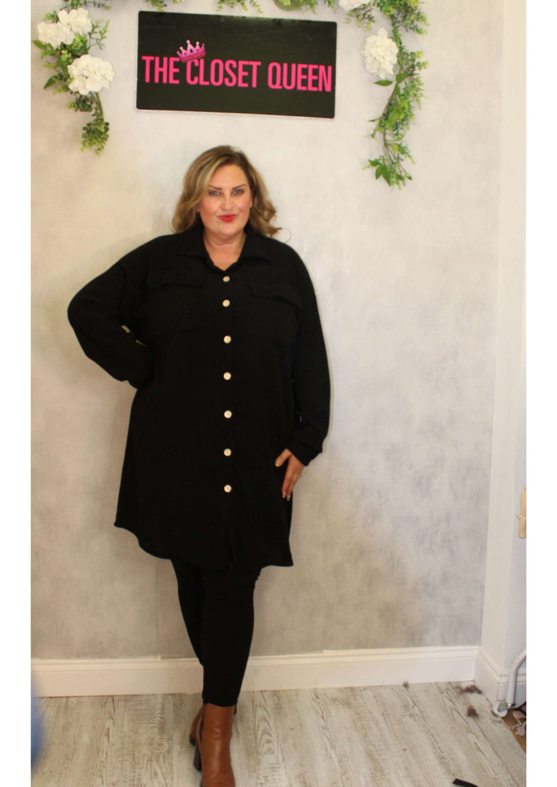 Cordy Belted Shirt Dress