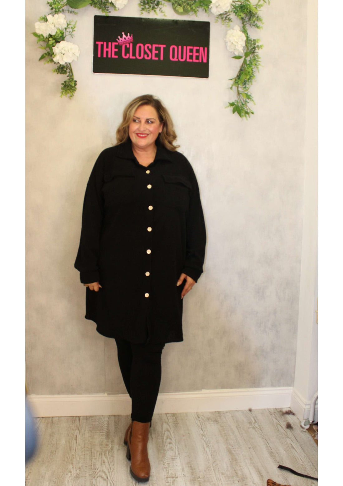 Cordy Belted Shirt Dress