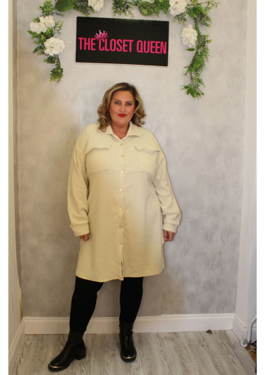 Cordy Belted Shirt Dress
