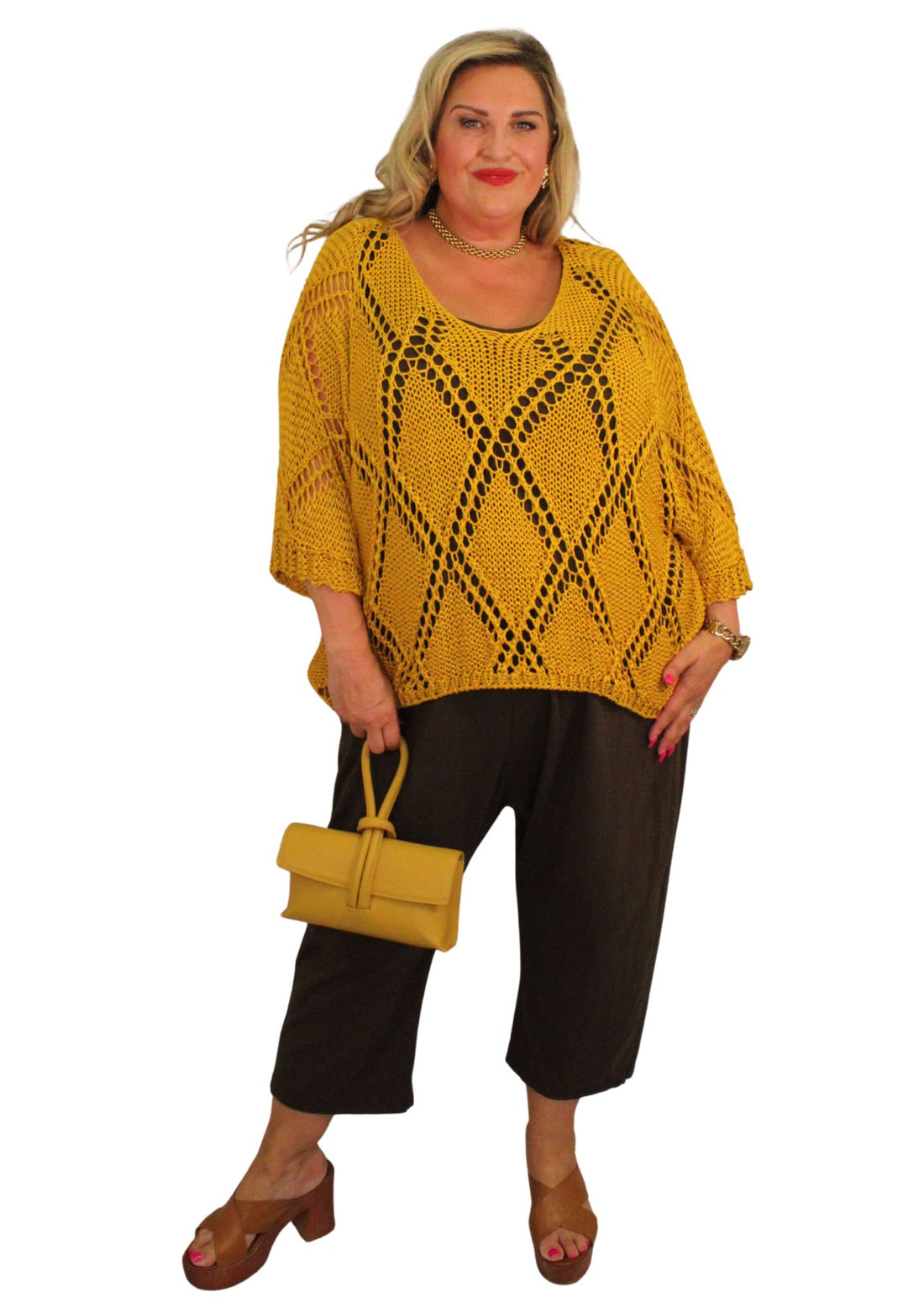 Crochet Diamond Layer Top