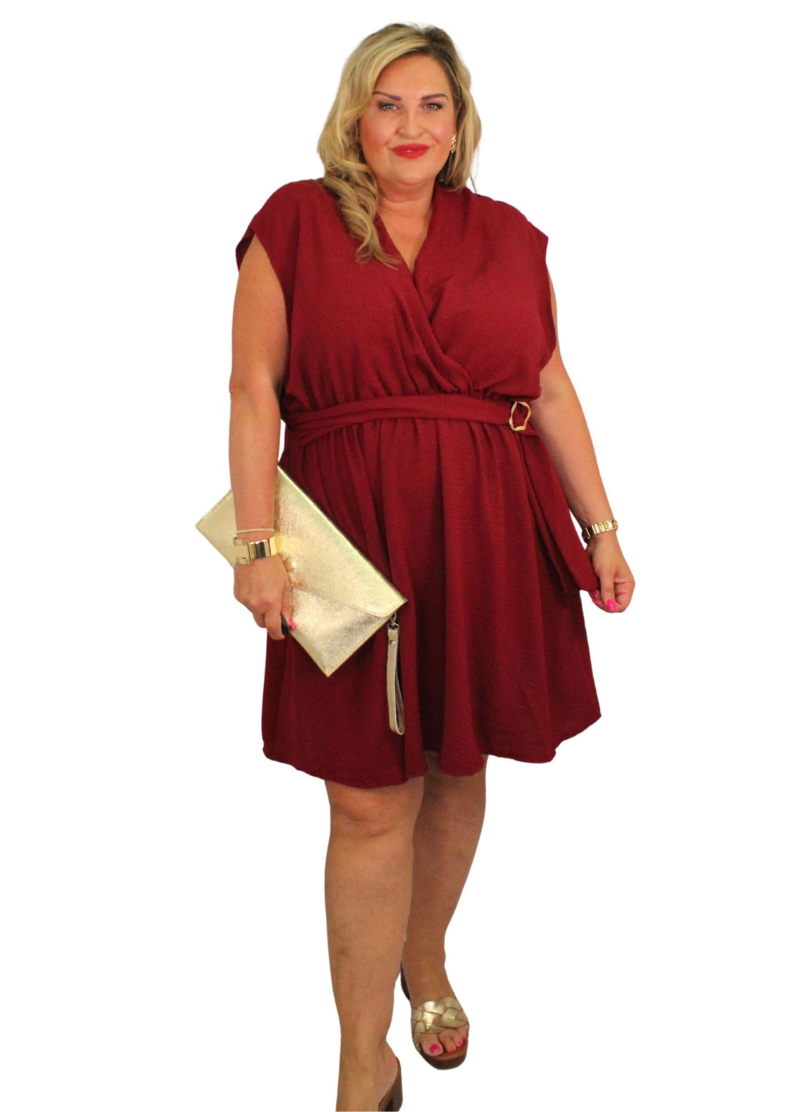 Drop Belt Buckle Dress