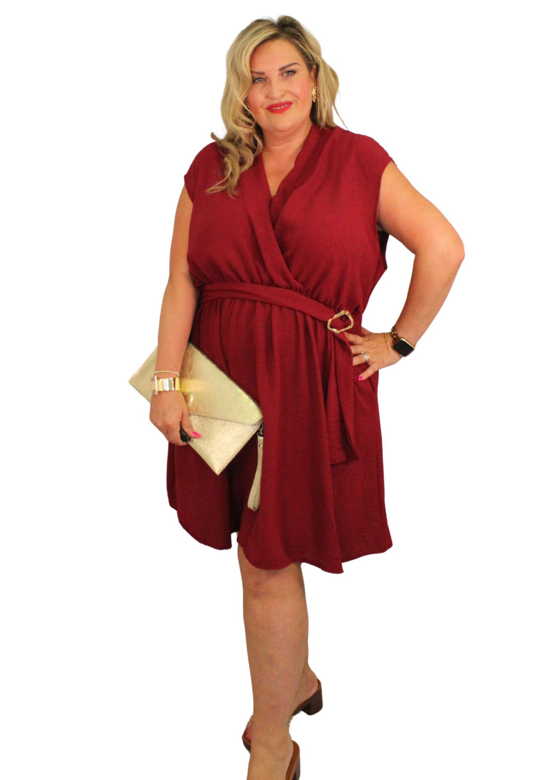 Drop Belt Buckle Dress