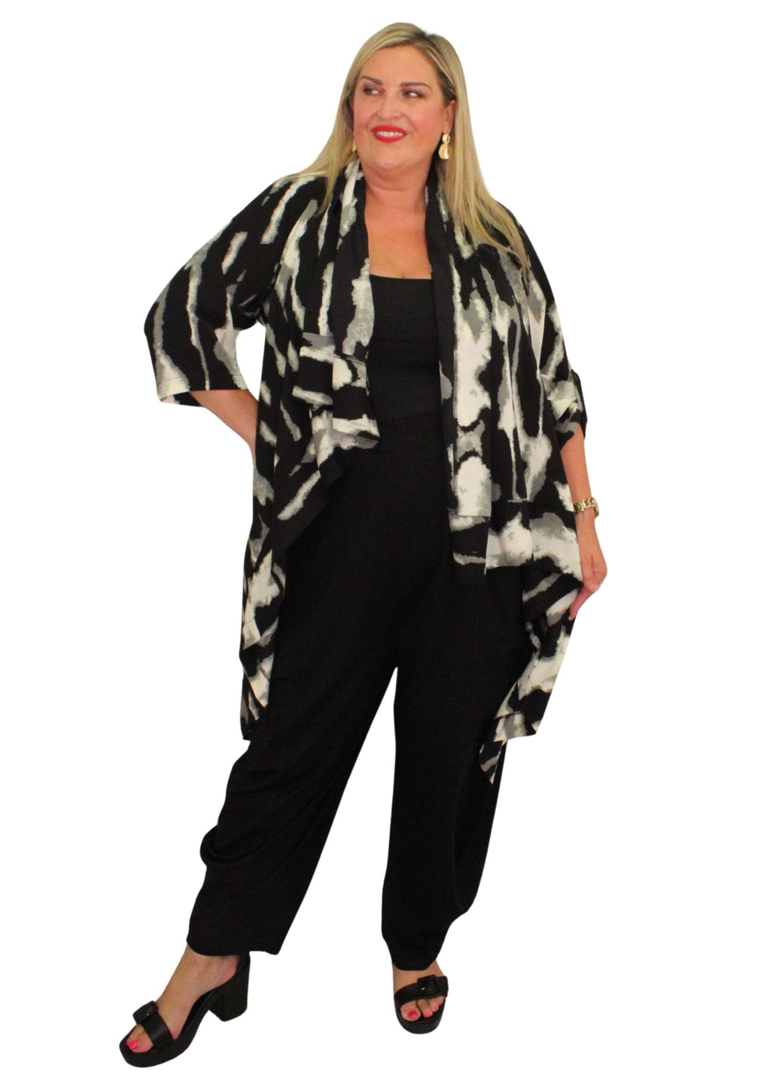 Fold Across Jacket Mirage Sponge Print