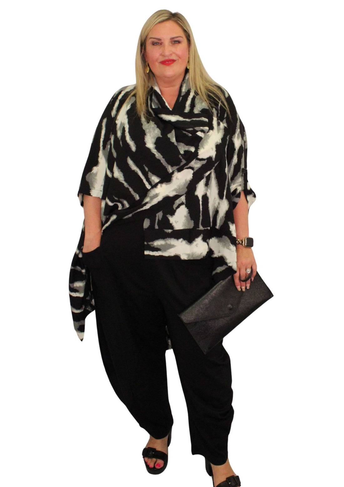 Fold Across Jacket Mirage Sponge Print