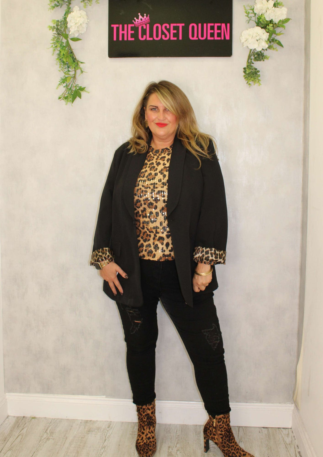 Glitz Leopard Top