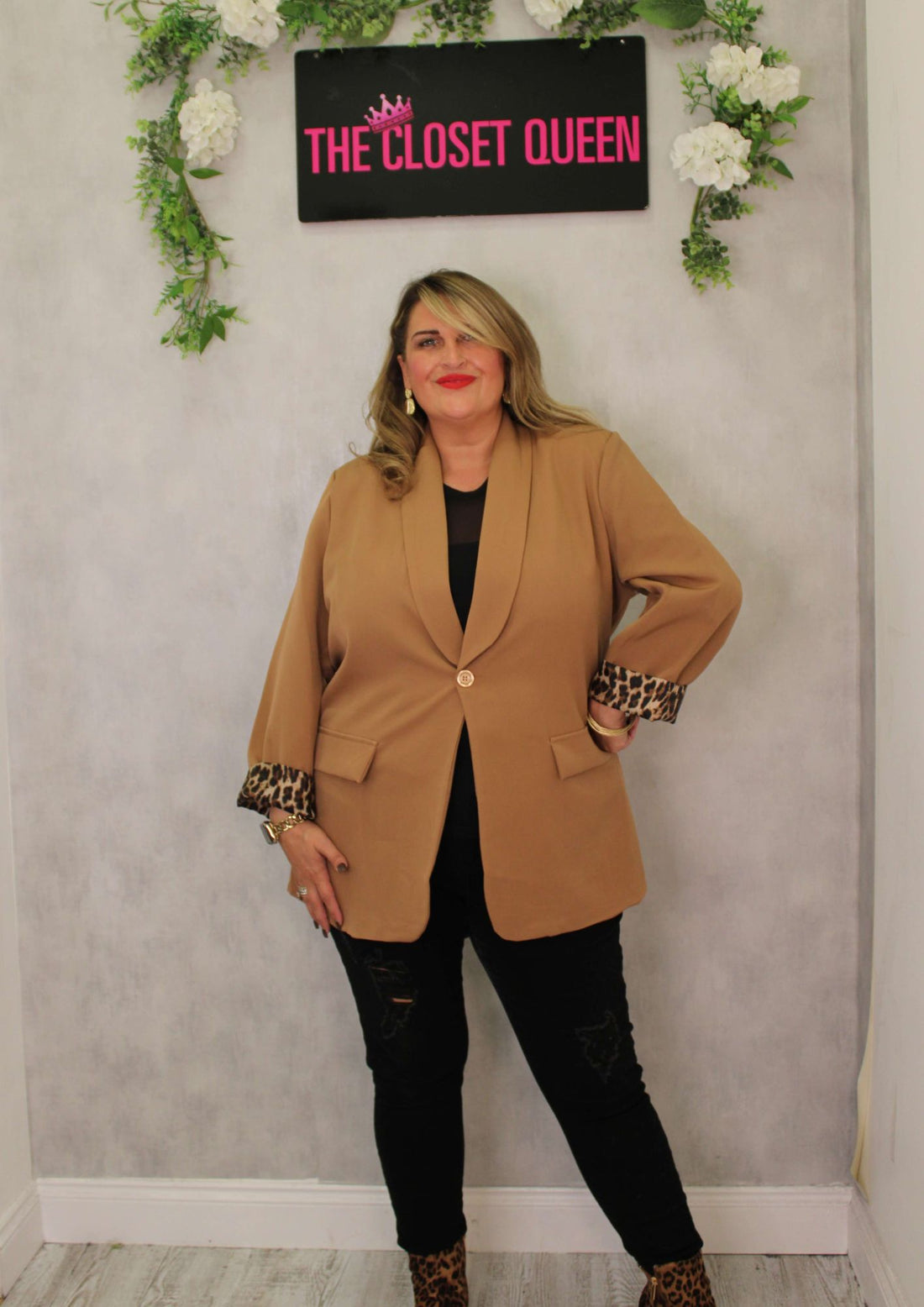 Leopard Lined Blazer