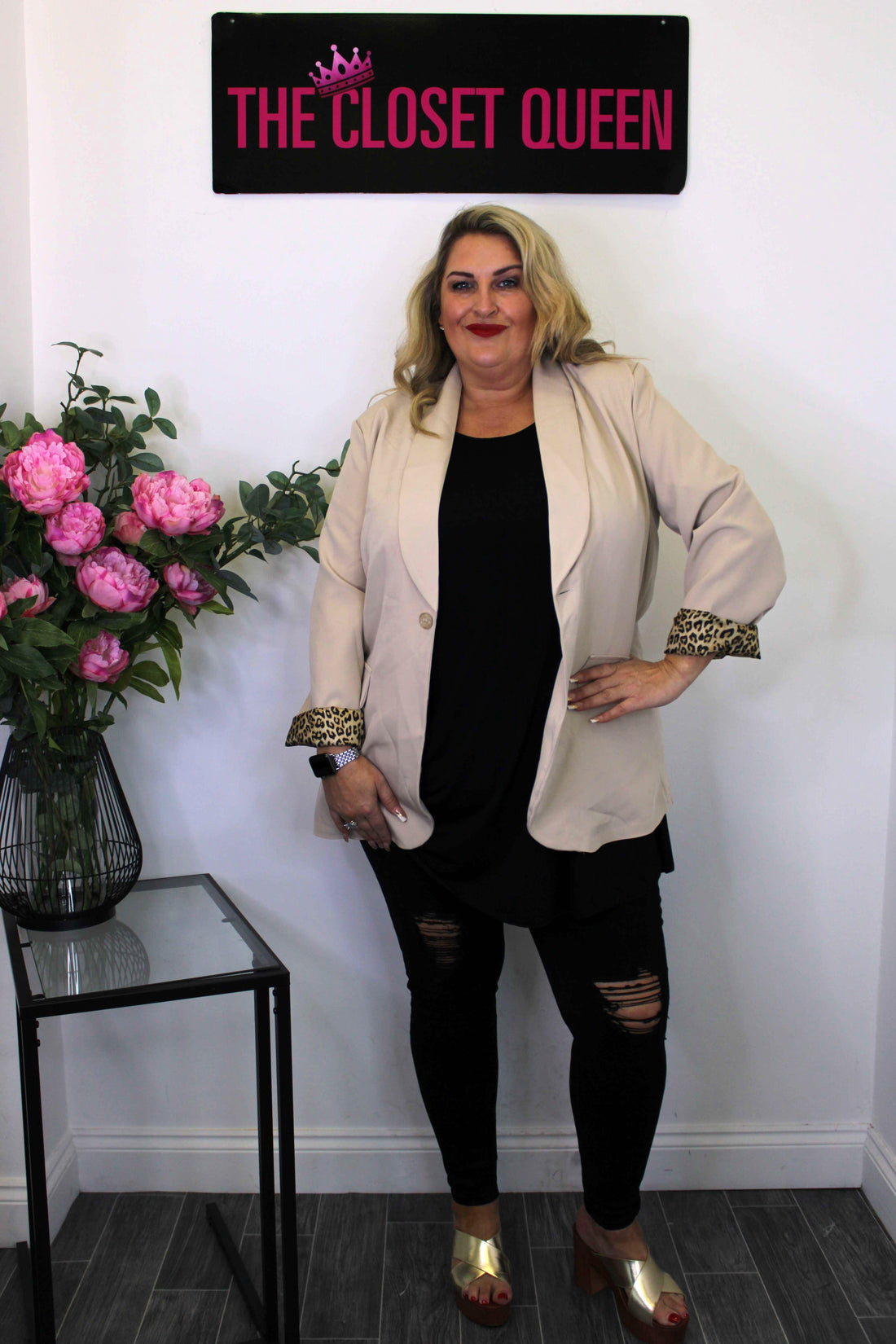 Leopard Lined Blazer
