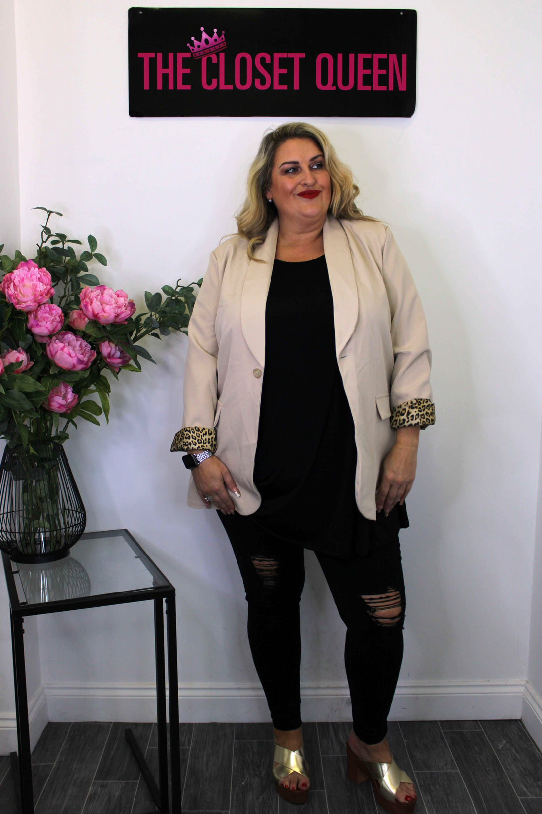 Leopard Lined Blazer