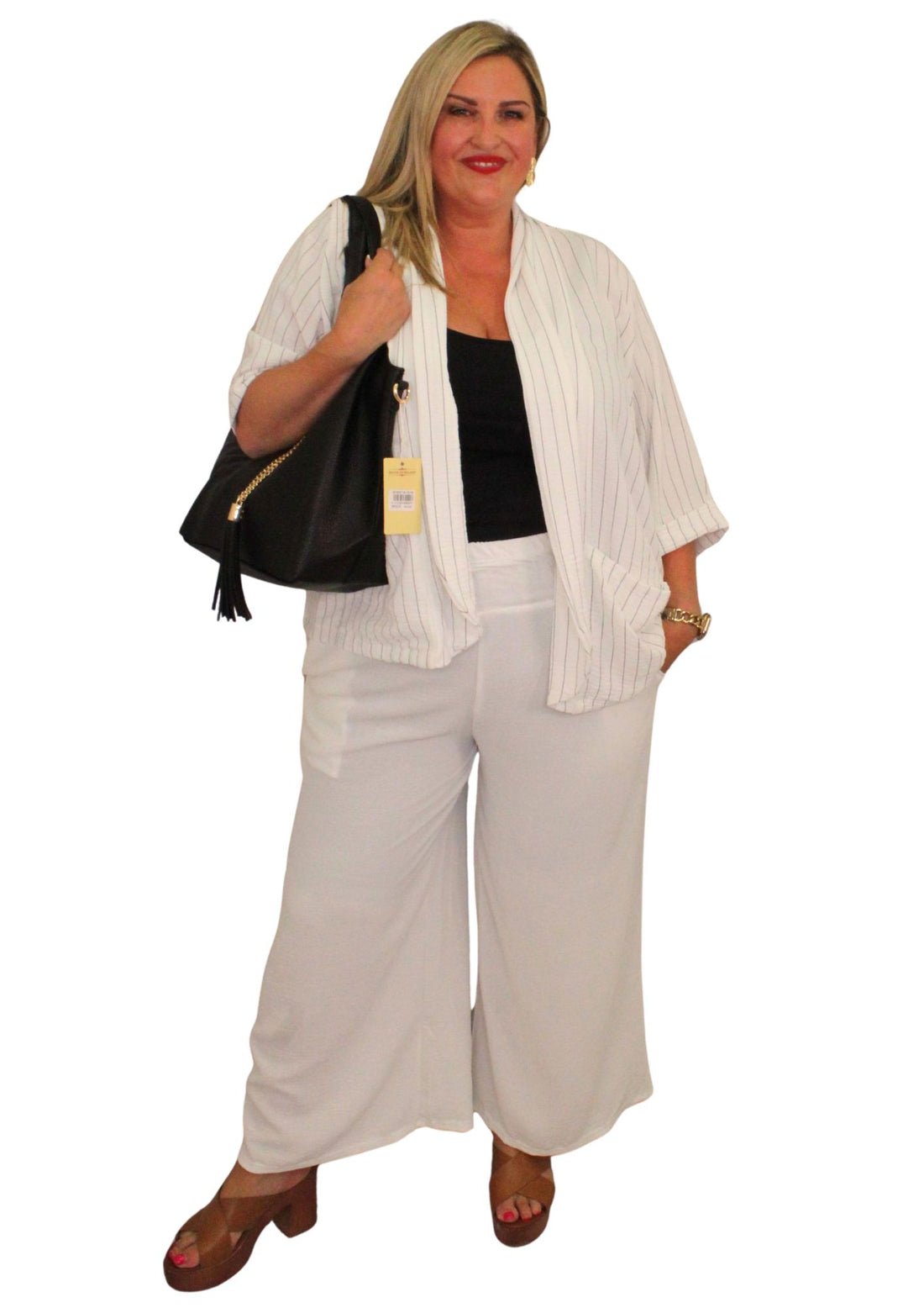 Lightweight Drape Jacket Pinstripe