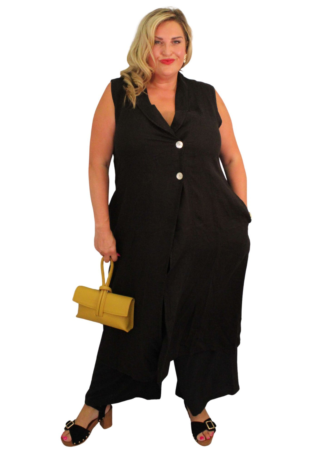 Linen Waistcoat Dress