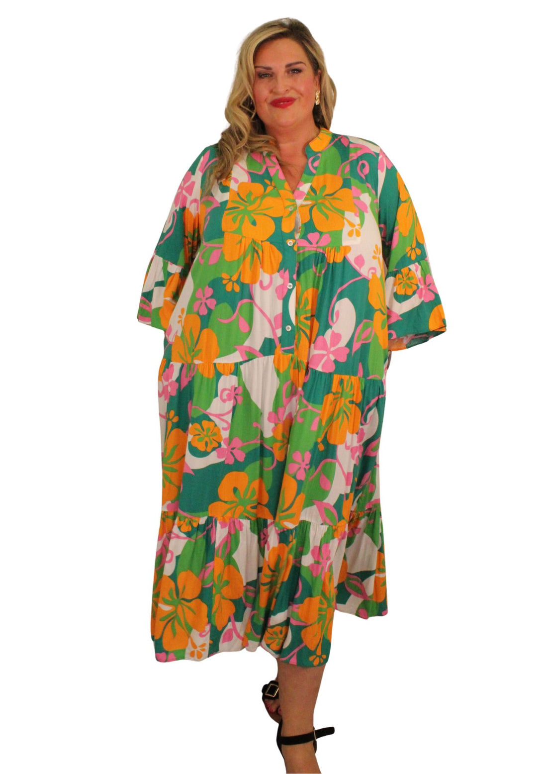 Mary Jane Maxi Dress Bright Playtime Print