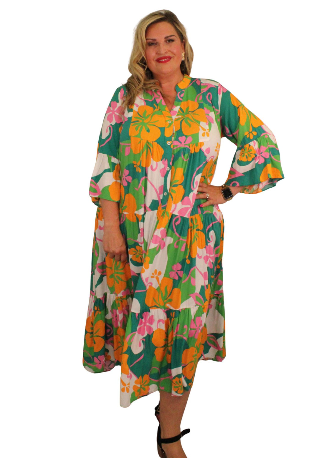 Mary Jane Maxi Dress Bright Playtime Print