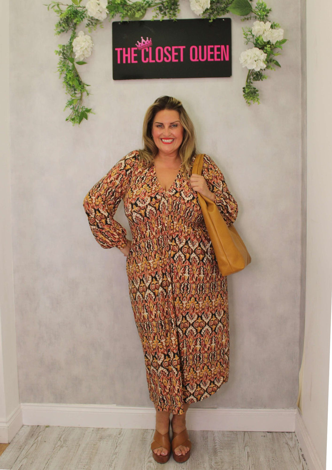 Bailey Dress Button Up Morroco Print