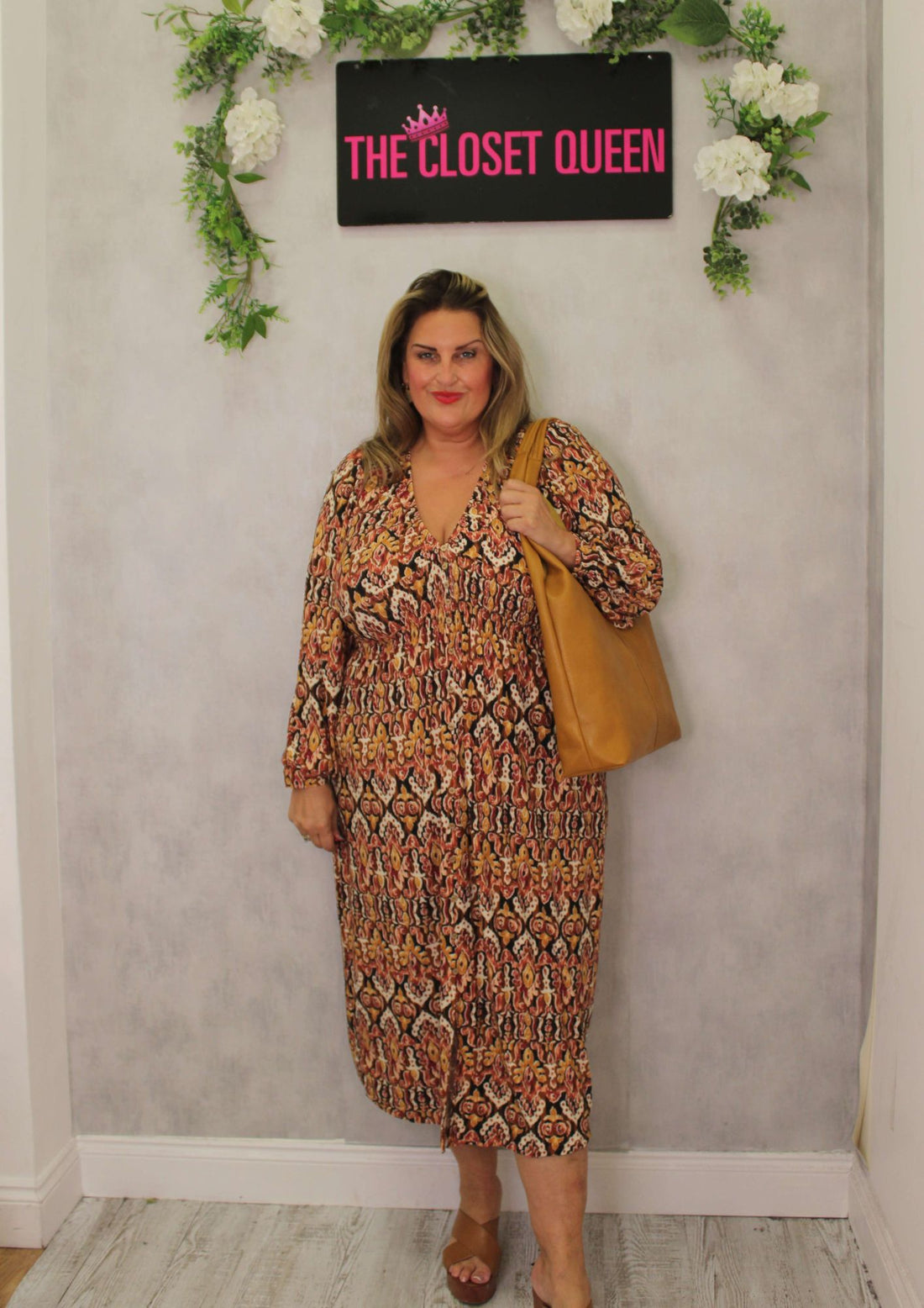 Bailey Dress Button Up Morroco Print