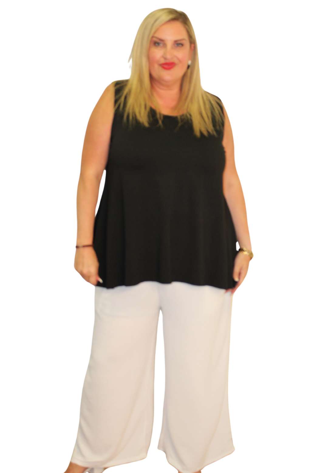 Sheered Top Trouser Plain