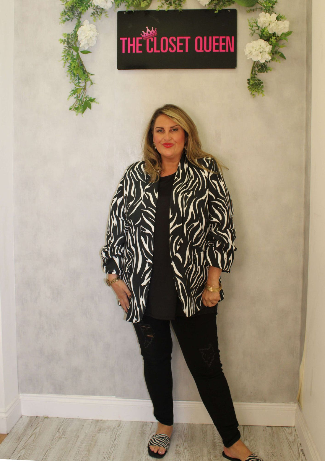 Shout Blazer Wavy Zebra
