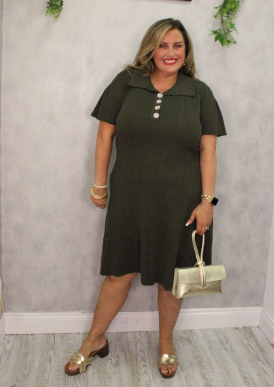 Stretch Knit Tennis Dress