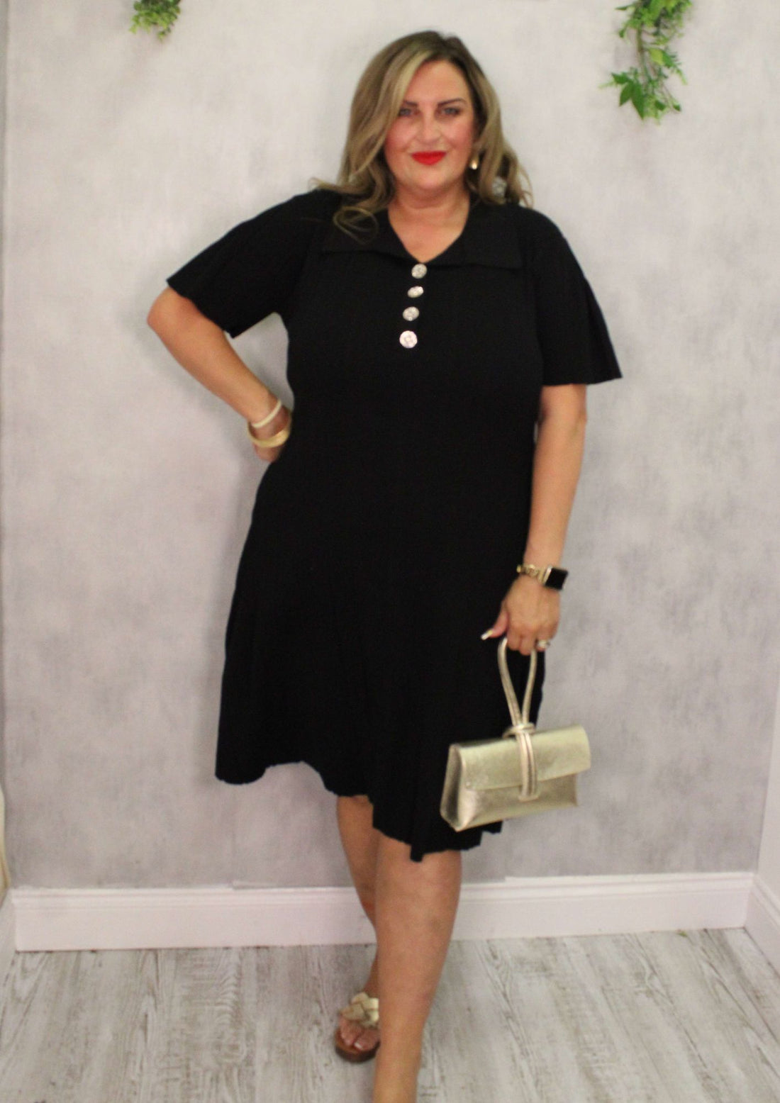 Stretch Knit Tennis Dress
