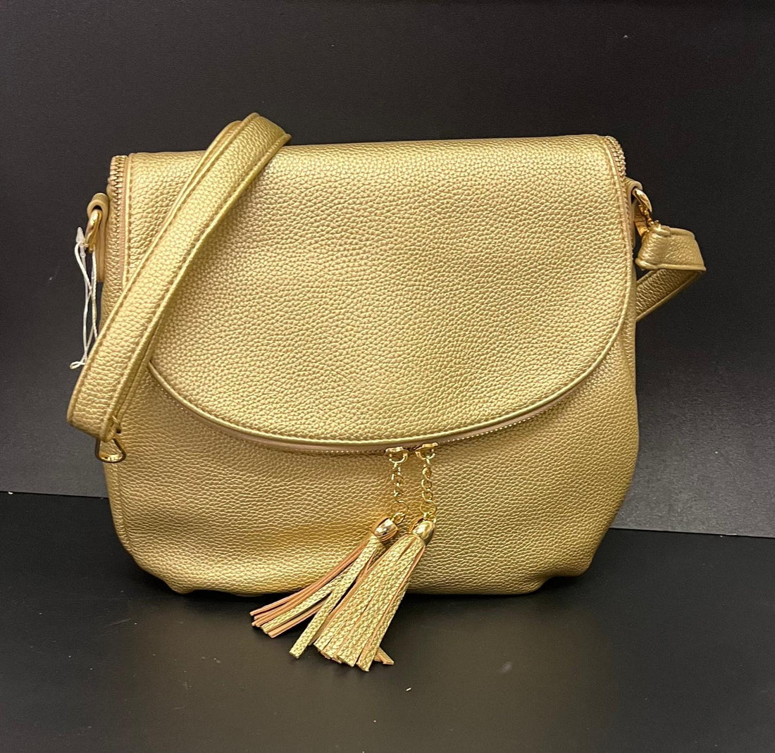 Tassel Zip Cross Body Bag