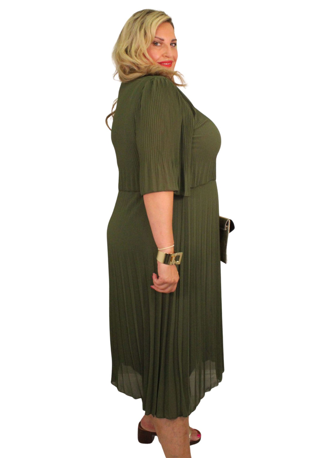Two Top Layer Pleat Dress
