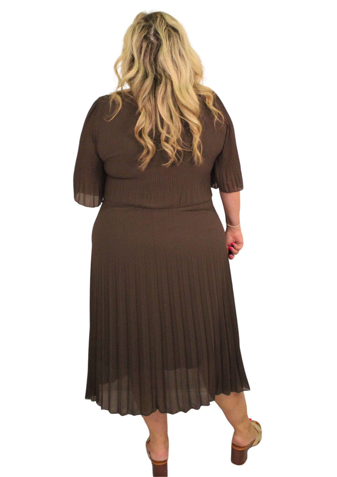 Two Top Layer Pleat Dress