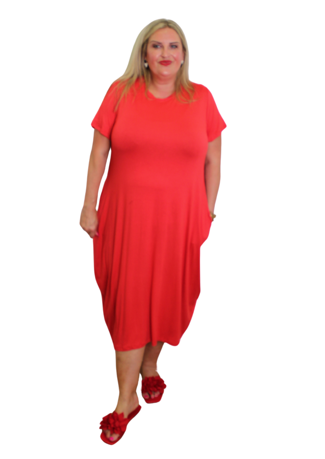 Zippy Back Dress Short Sleeve