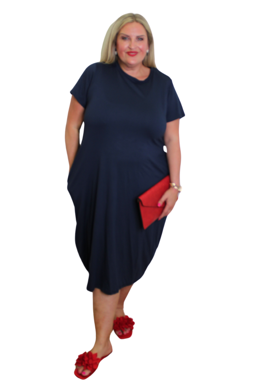 Zippy Back Dress Short Sleeve
