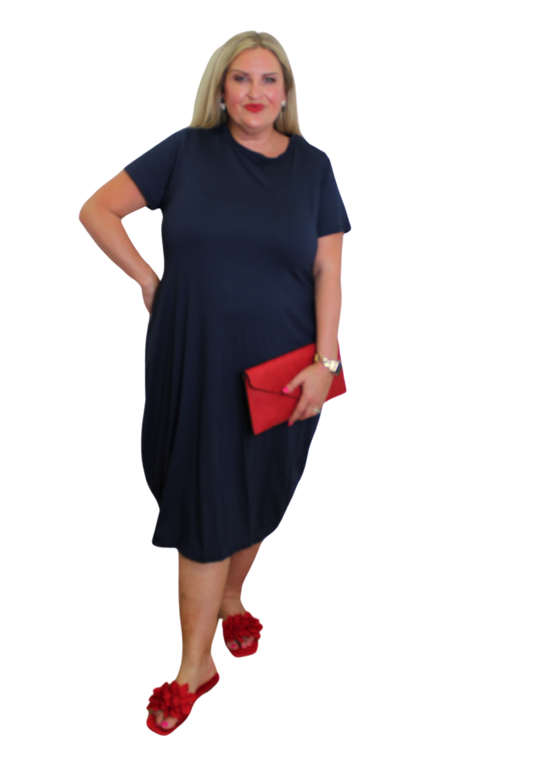 Zippy Back Dress Short Sleeve