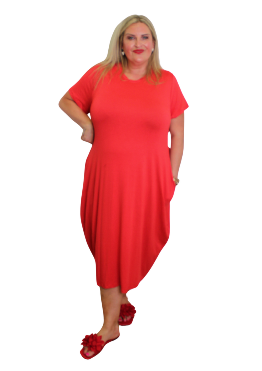 Zippy Back Dress Short Sleeve