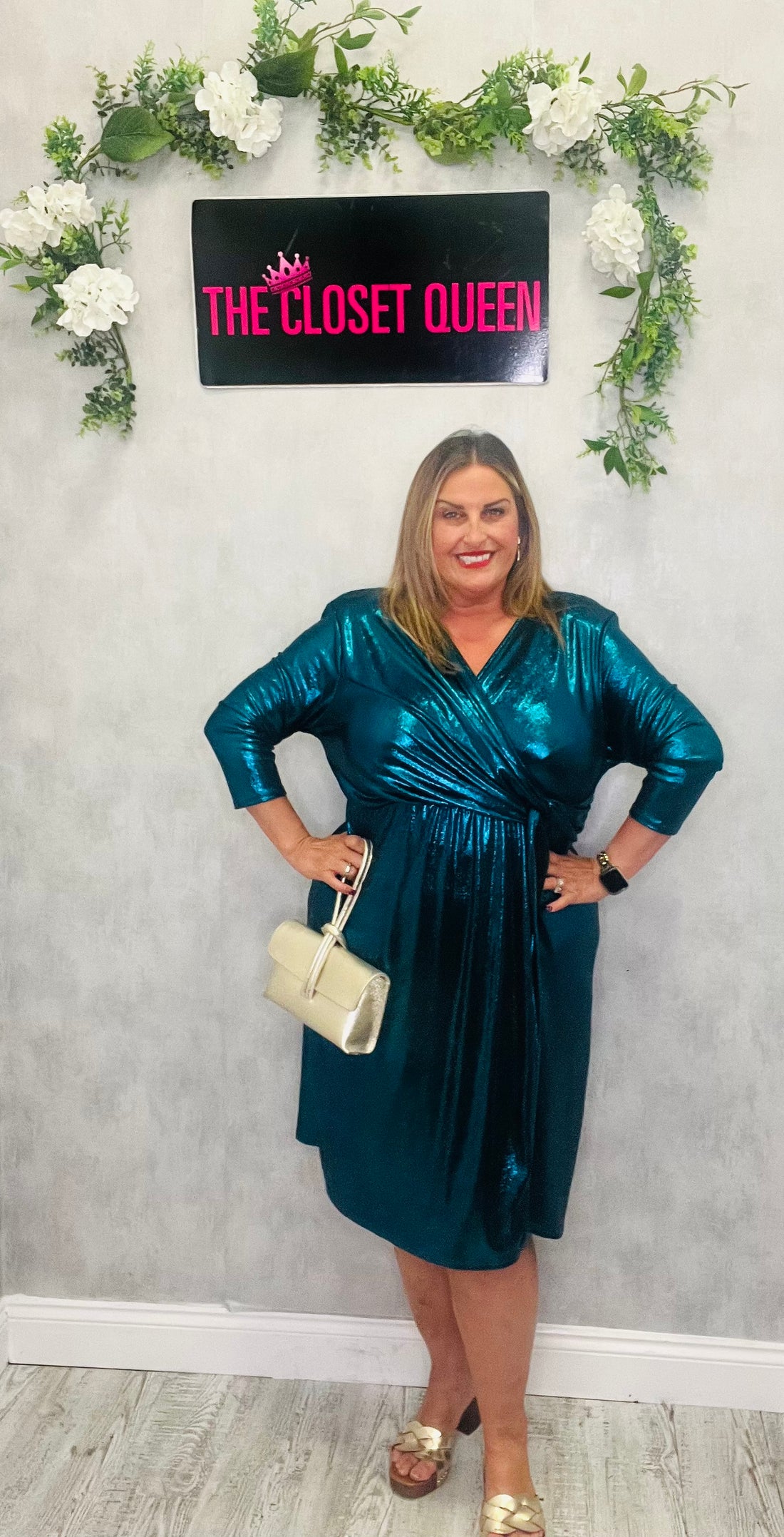 Margo Metallic Dress