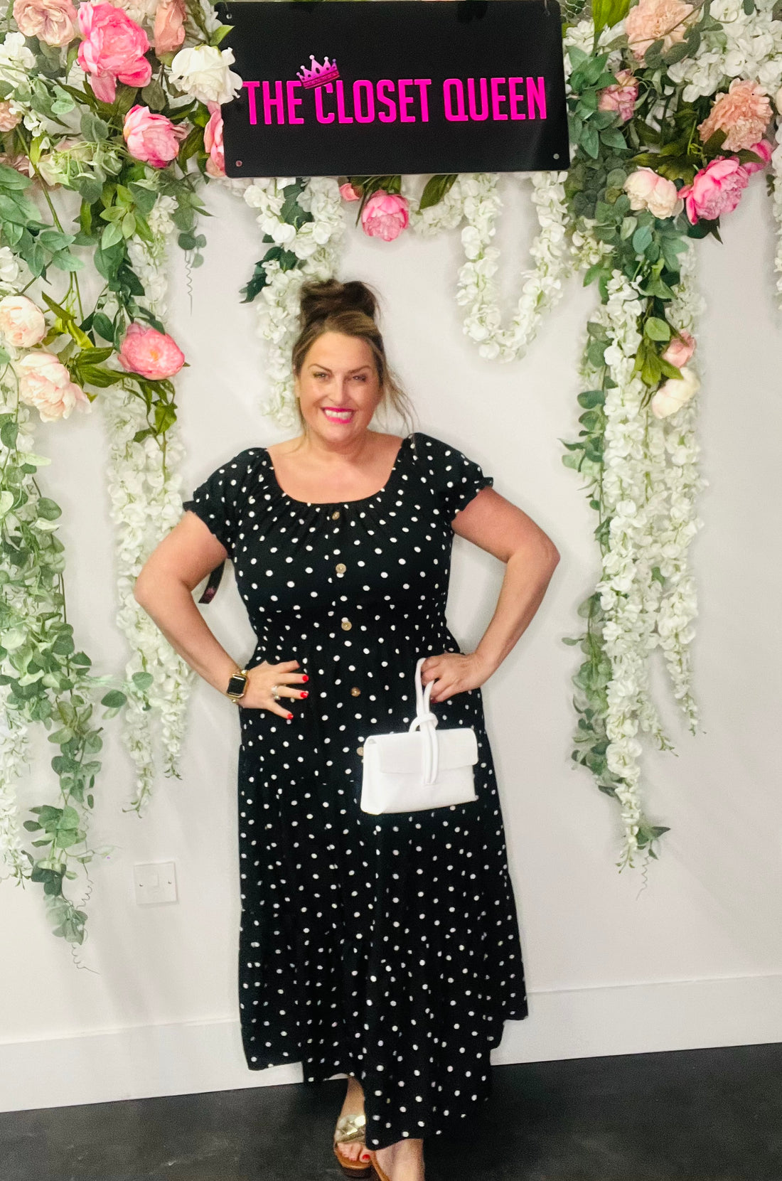 Rosa Maxi Dress Polka Dot