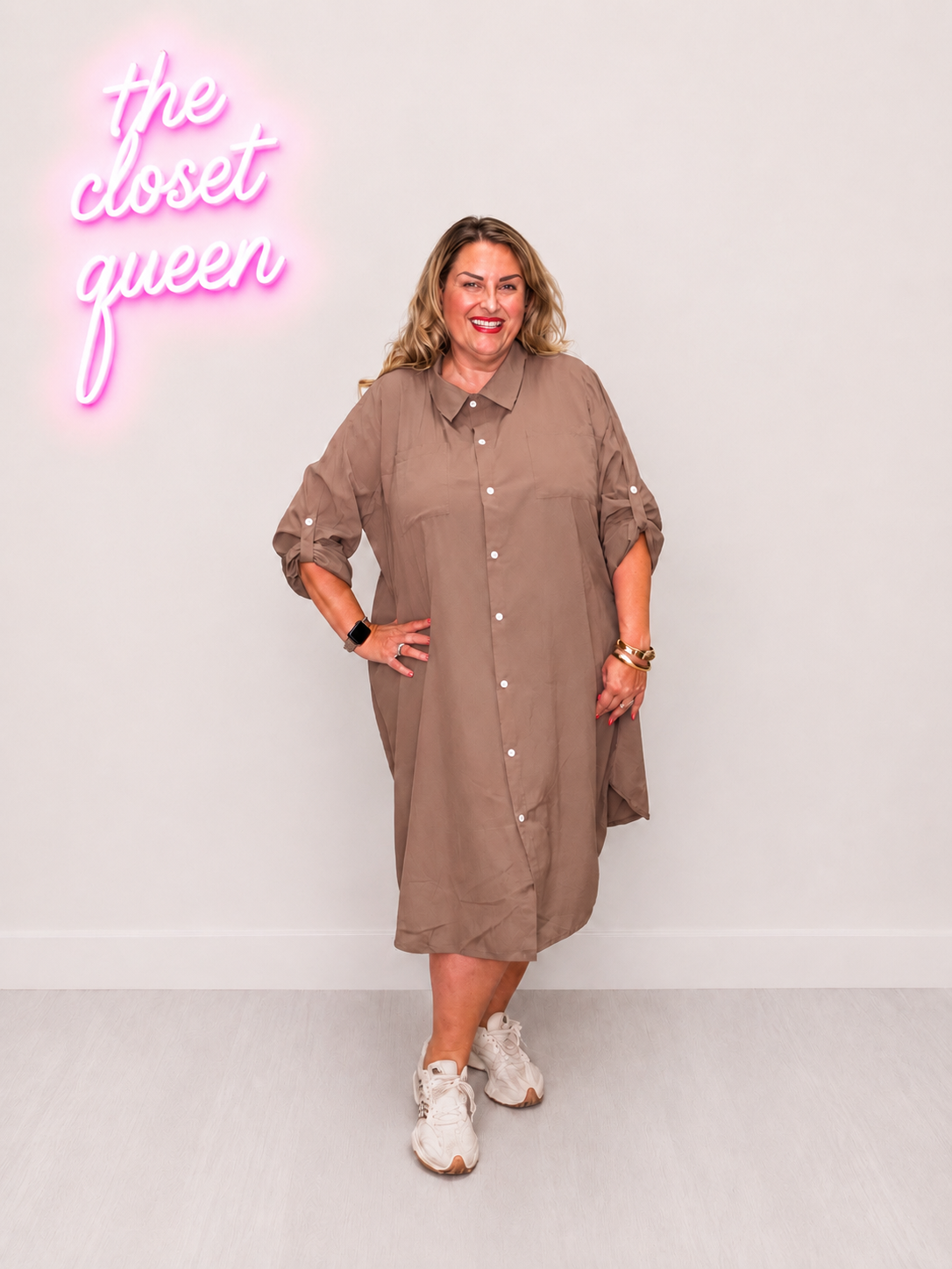 Plain Shirt Dress