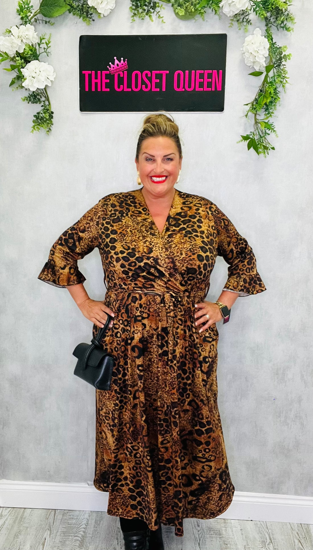 Capri Dress 3/4 Sleeve Ringo Animal